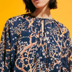 Femme Vilebrequin Robes^Robe Courte A Volants En Coton Femme Sweet Blossom