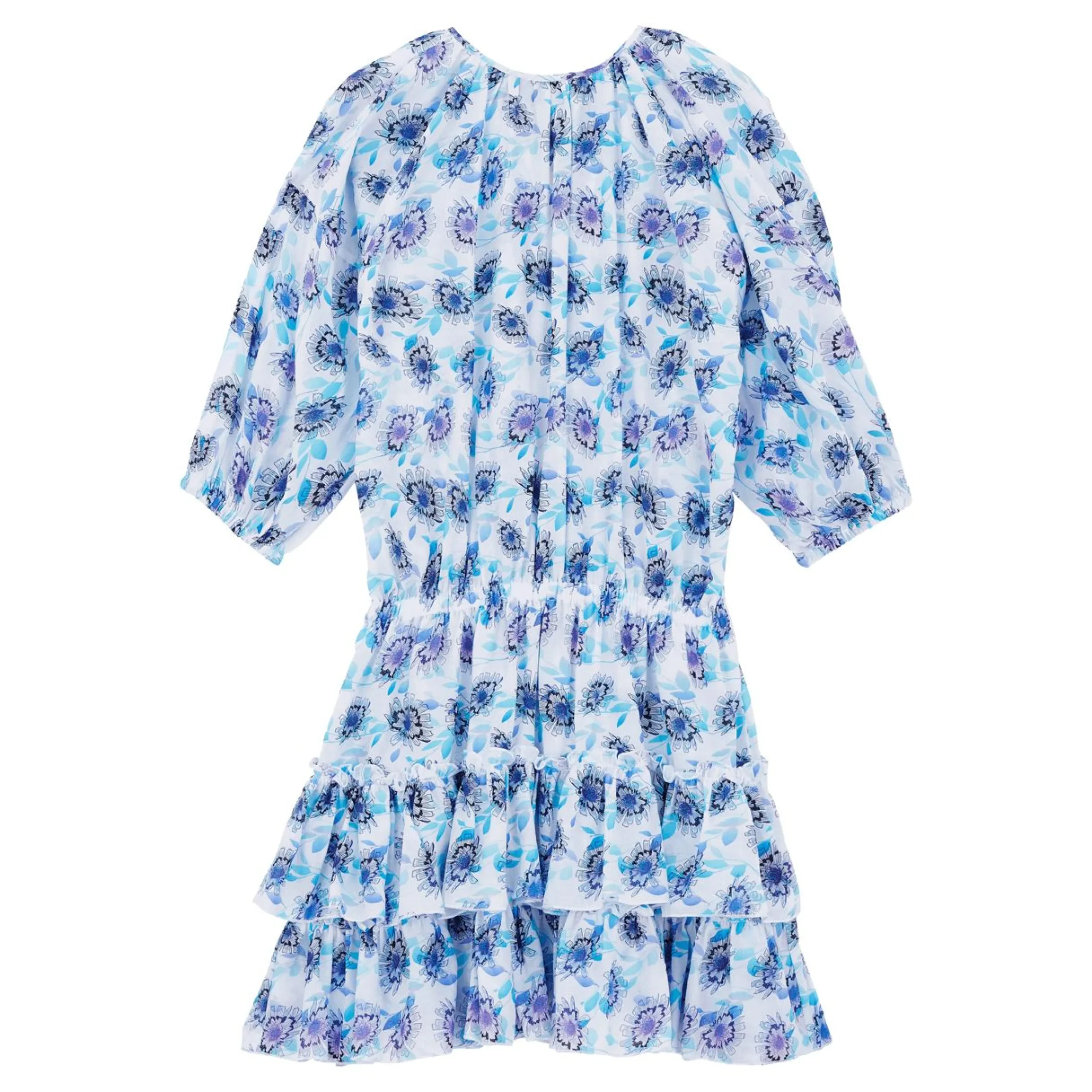 Femme Vilebrequin Robes^Robe Courte A Volants En Coton Femme Flash Flowers