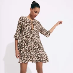 Femme Vilebrequin Robes^Robe Courte Femme Turtles Leopard