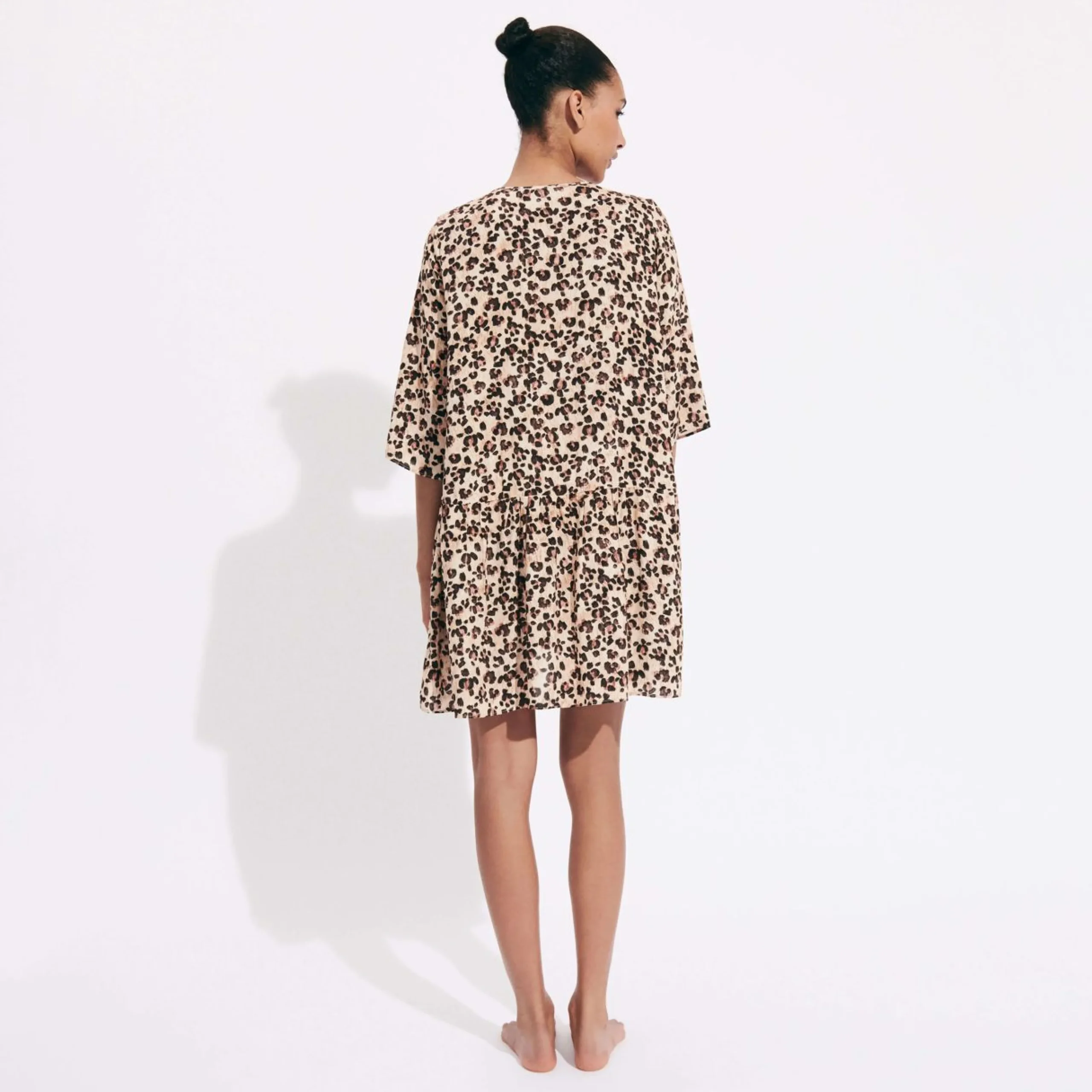 Femme Vilebrequin Robes^Robe Courte Femme Turtles Leopard