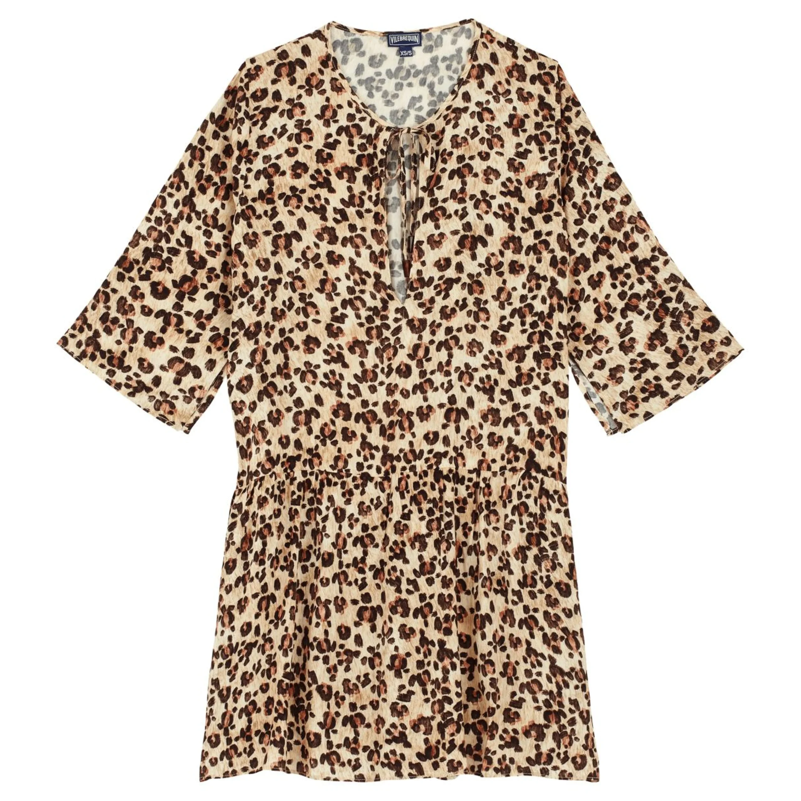Femme Vilebrequin Robes^Robe Courte Femme Turtles Leopard