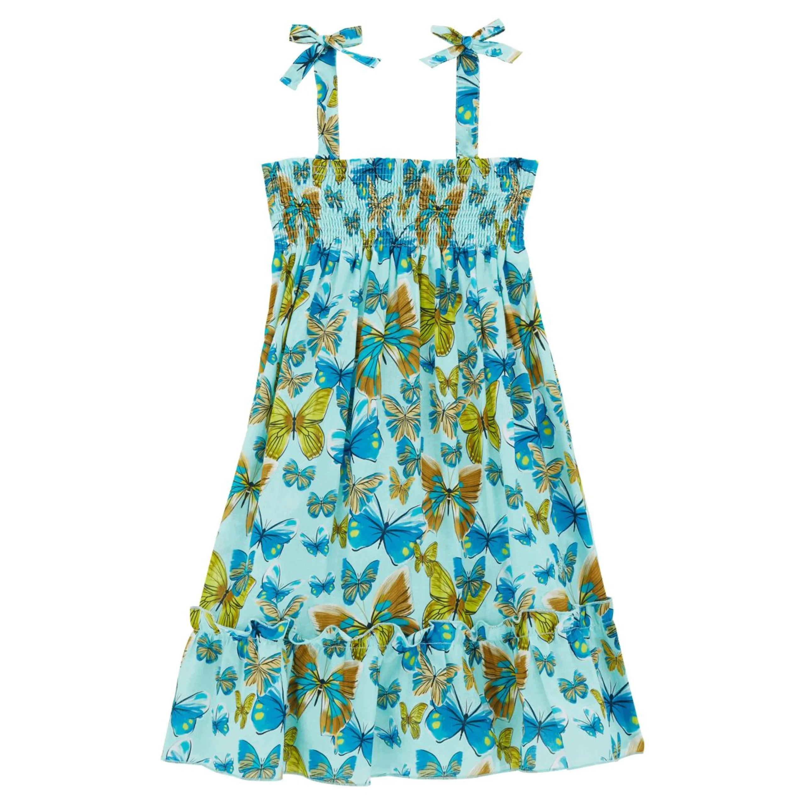 Fille Vilebrequin Robes^Robe En Coton Fille Butterflies