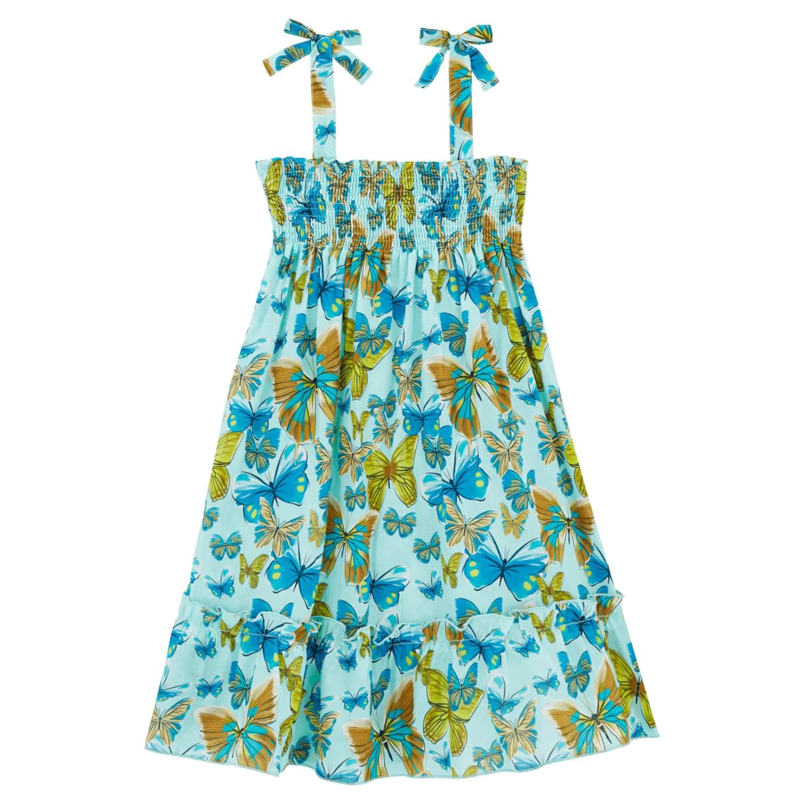 Fille Vilebrequin Robes^Robe En Coton Fille Butterflies