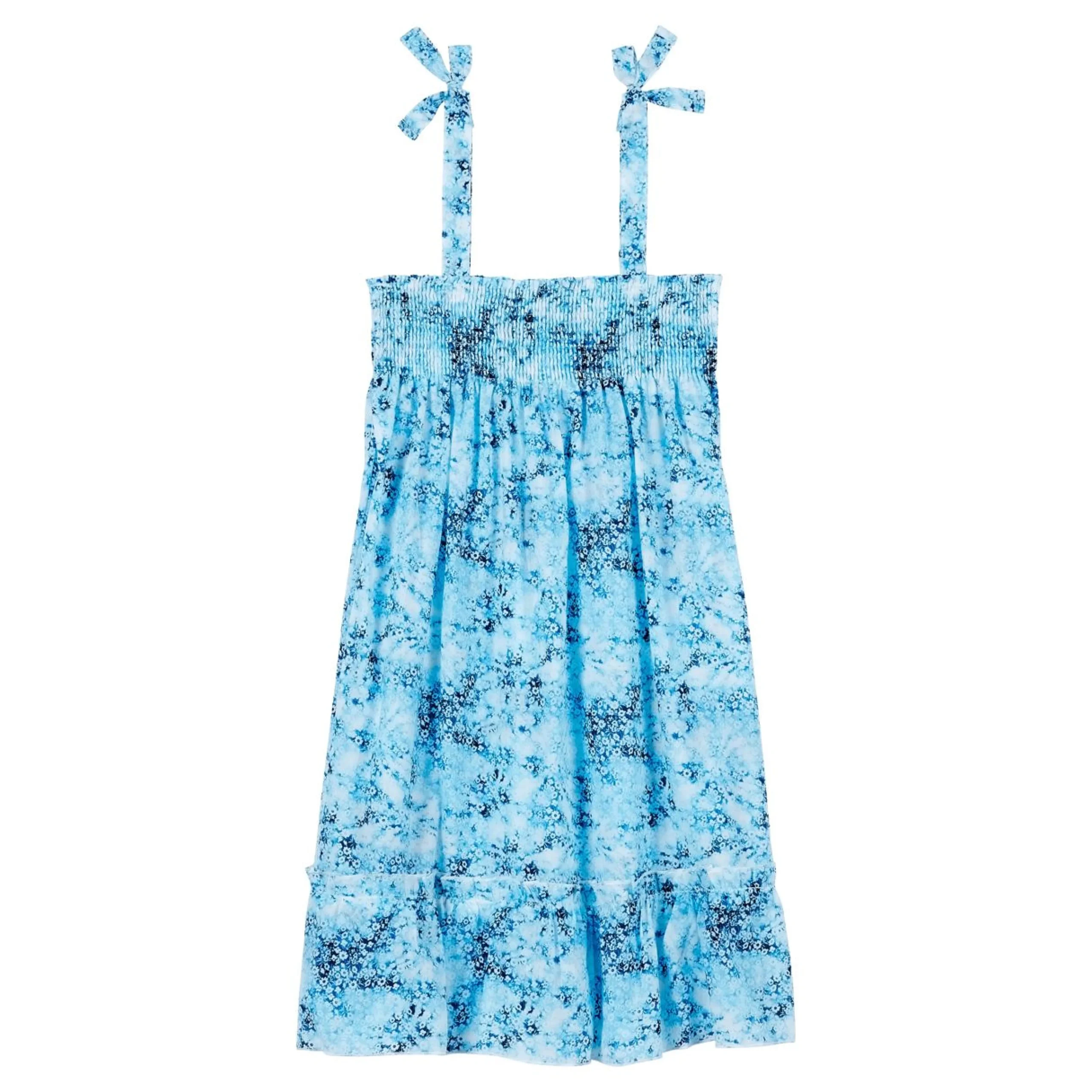 Fille Vilebrequin Robes^Robe En Coton Fille Flowers Tie & Dye