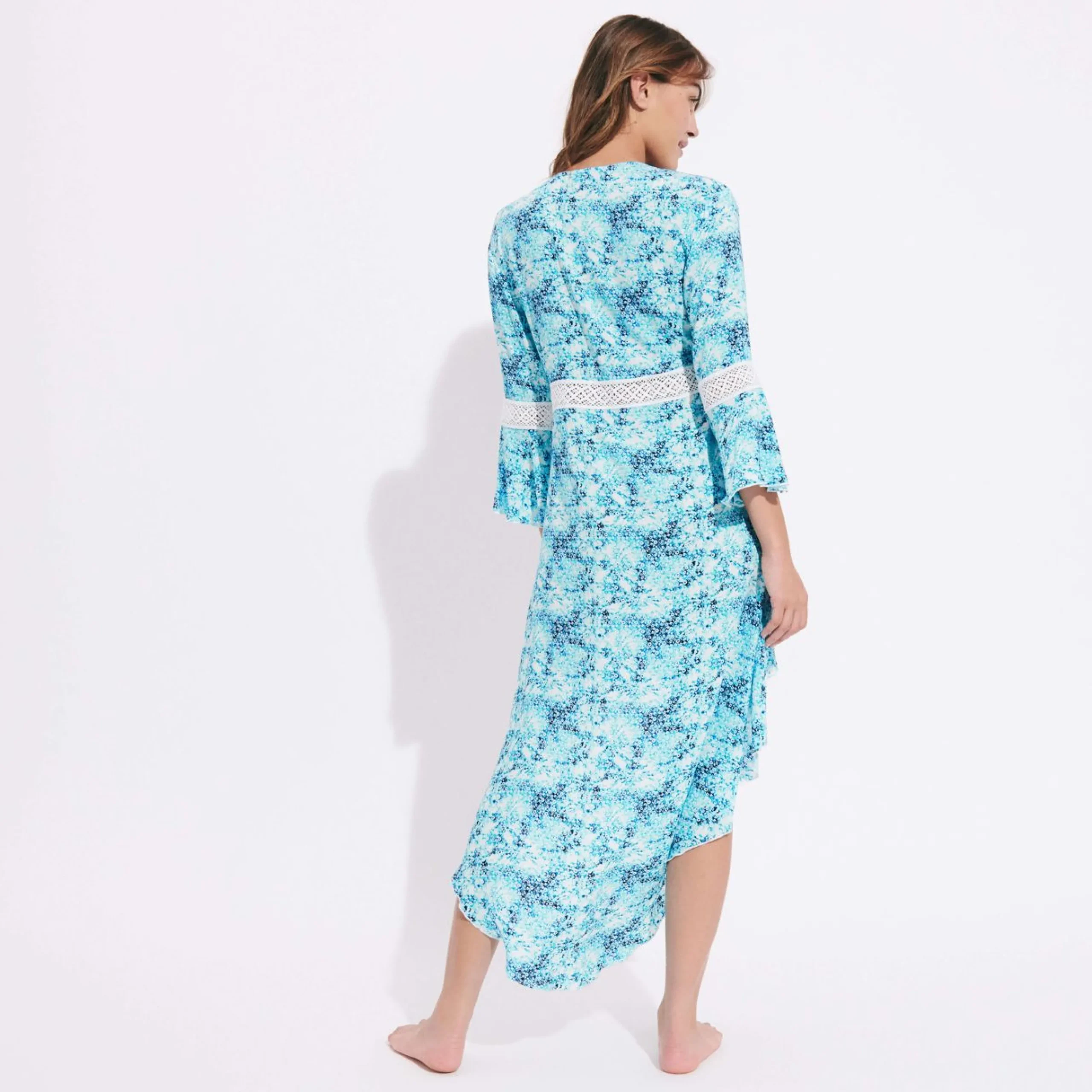 Femme Vilebrequin Robes^Robe Femme Flowers Tie & Dye