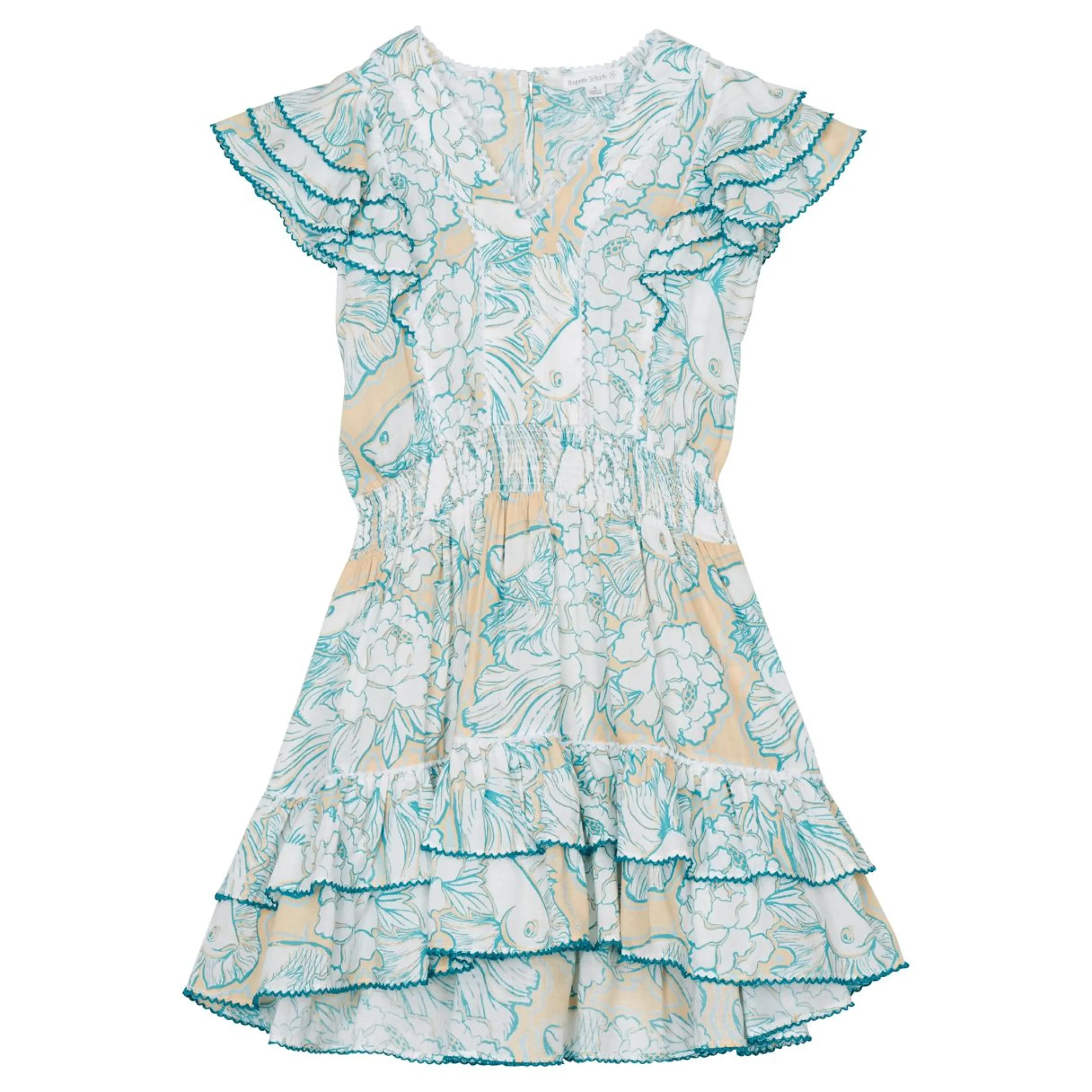 Fille Vilebrequin Robes^Robe Fille Hidden Fishes- X Poupette St Barth