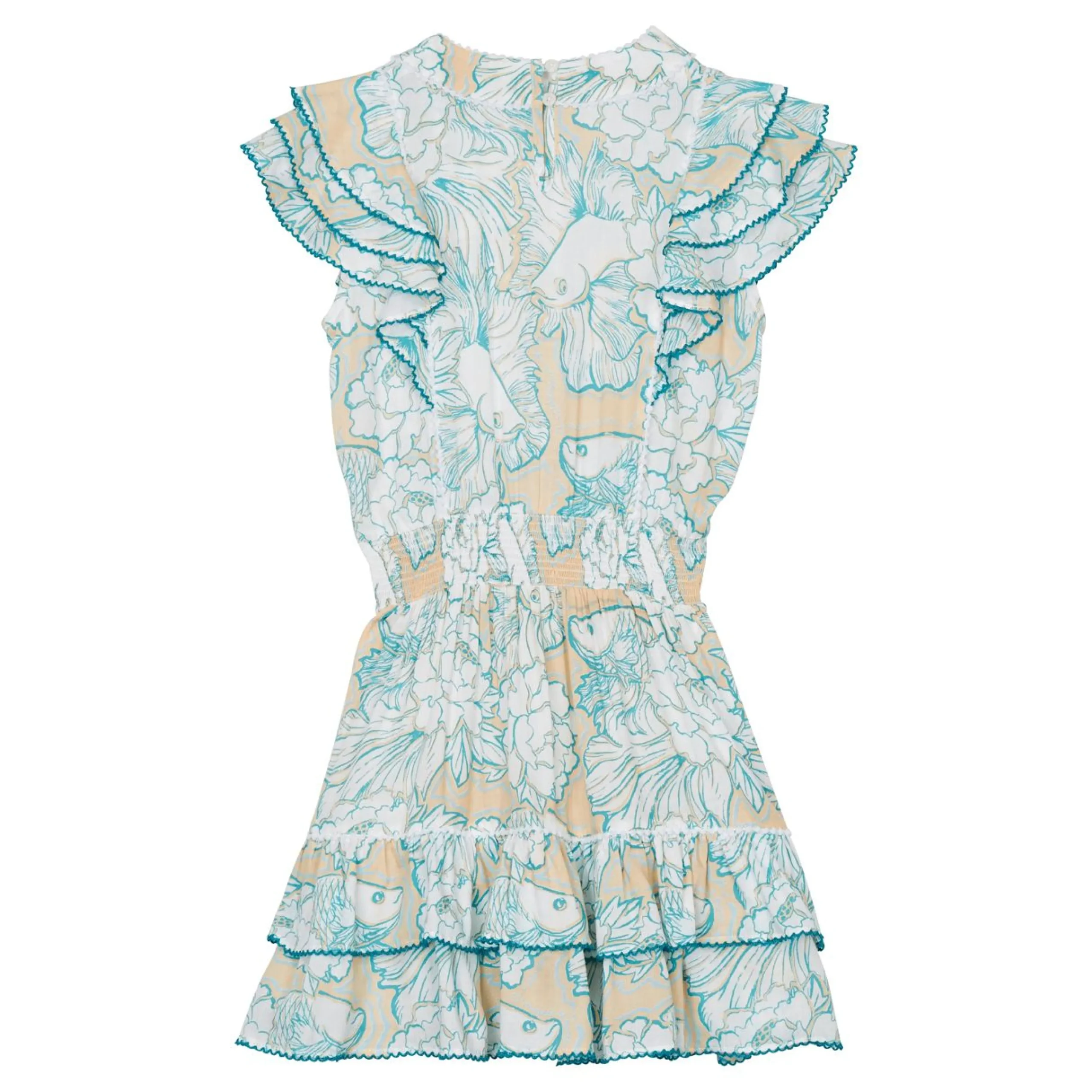 Fille Vilebrequin Robes^Robe Fille Hidden Fishes- X Poupette St Barth