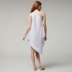 Femme Vilebrequin Tuniques^Robe Foulard Femme En Lin Blanc- X Angelo Tarlazzi
