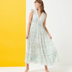 Femme Vilebrequin Robes^Robe Longue Femme Hidden Fishes - X Poupette St Barth