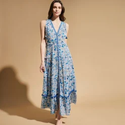 Femme Vilebrequin Robes^Robe Longue Femme Iris Lace- X Poupette St Barth
