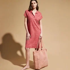 Femme Vilebrequin Robes^Robe Longue Polo En Lin Femme Unie
