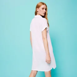 Femme Vilebrequin Robes^Robe Longue Polo En Lin Femme Unie
