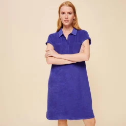 Femme Vilebrequin Robes^Robe Polo Eponge Unie Femme