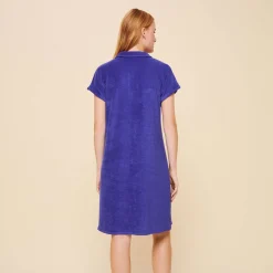 Femme Vilebrequin Robes^Robe Polo Eponge Unie Femme