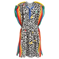 Femme Vilebrequin Tuniques^Robe Tunique Femme Leopard Et Rainbow - X Jcc+ - Edition Limitee