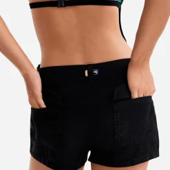 Femme Vilebrequin Combishorts^Salopette Short Femme Noire Rainbow - X Jcc+ - Edition Limitee