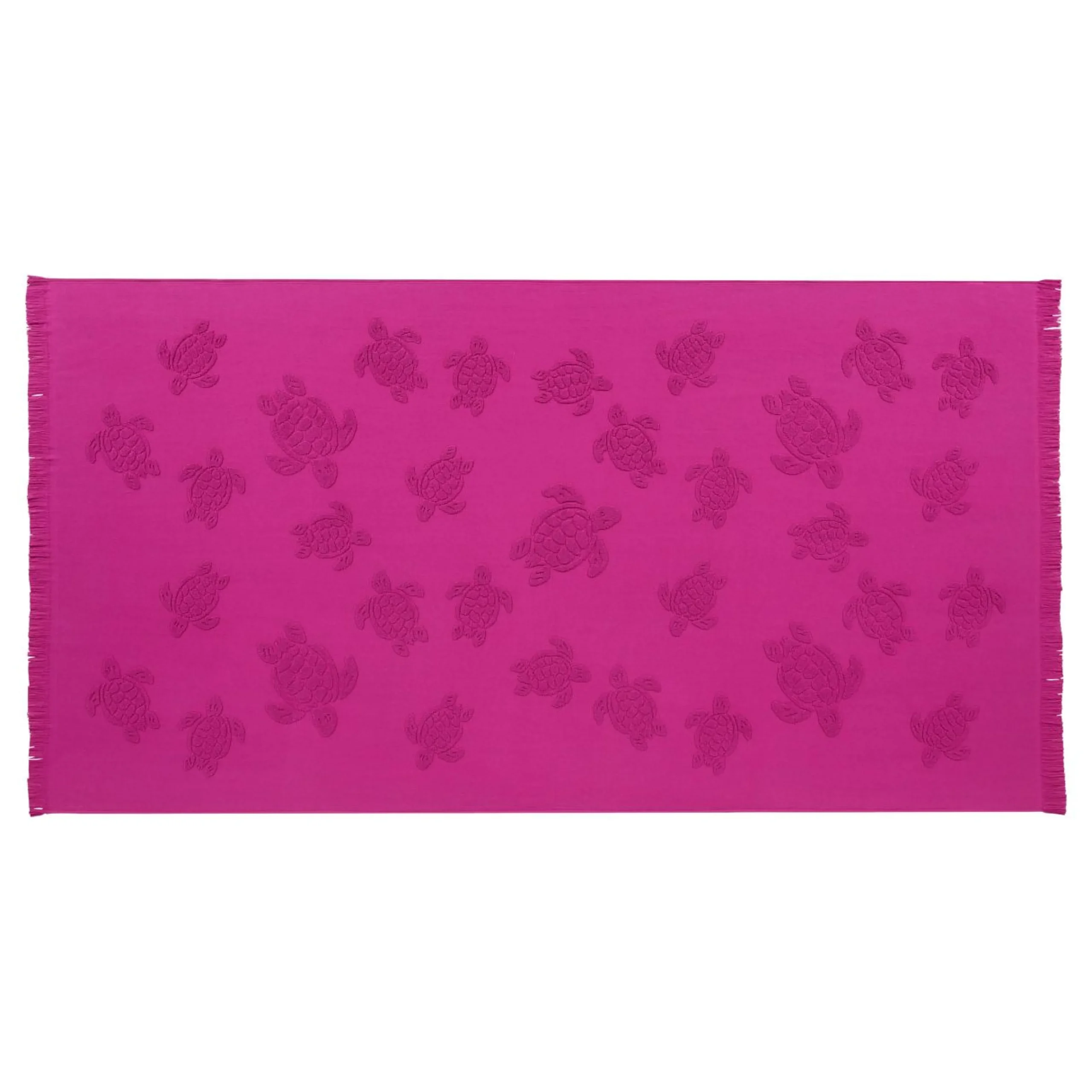Fille Vilebrequin Ponchos Et Serviettes^Serviette De Plage Fouta Uni En Coton Biologique Jacquard Tortues
