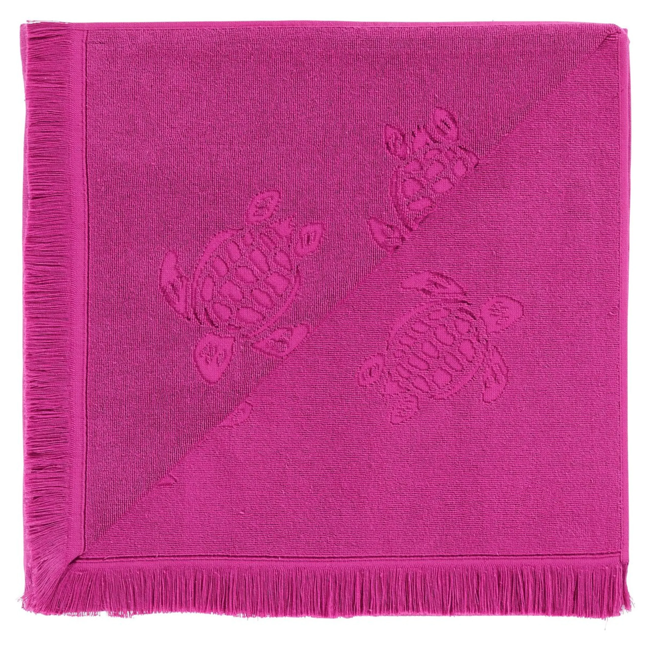 Fille Vilebrequin Ponchos Et Serviettes^Serviette De Plage Fouta Uni En Coton Biologique Jacquard Tortues