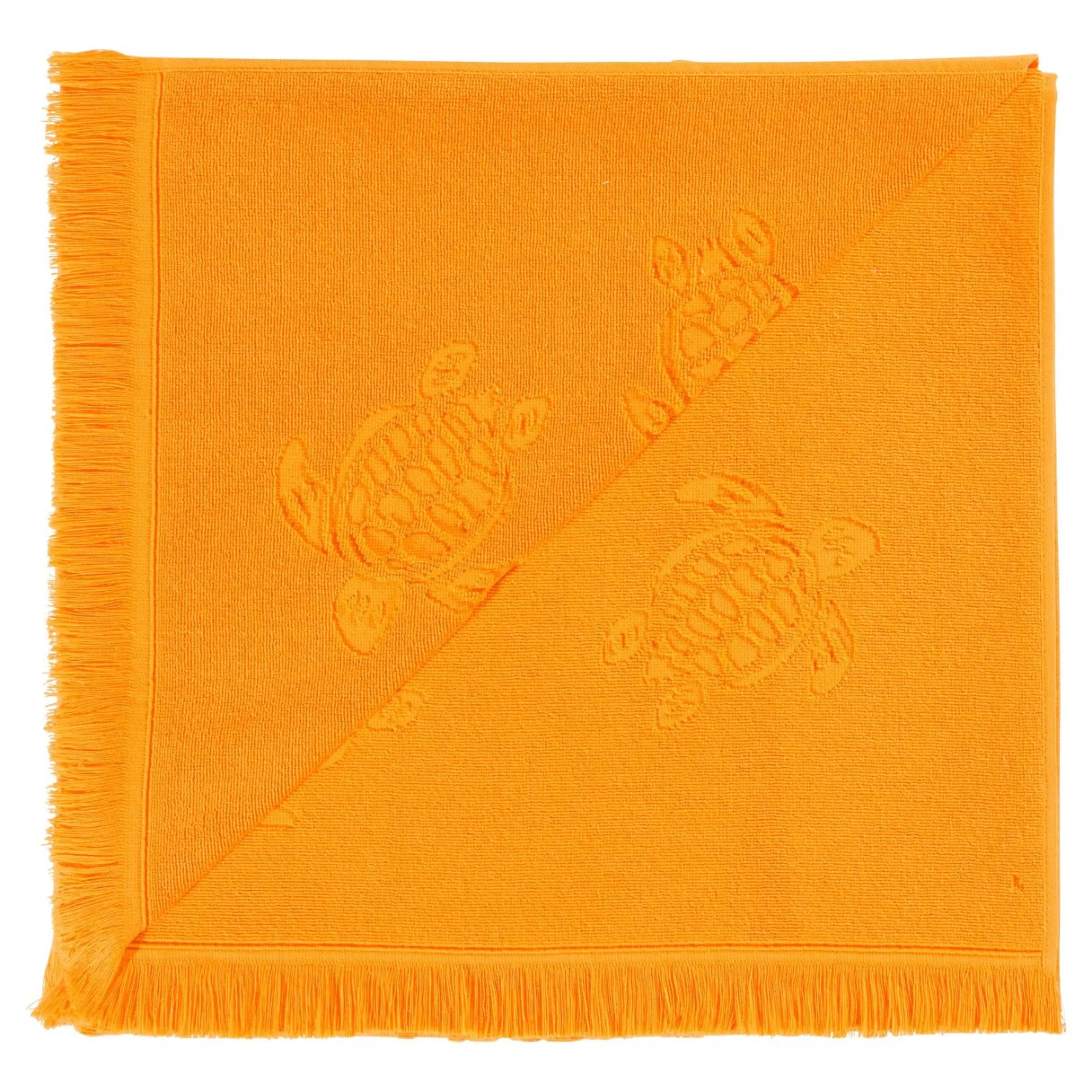 Fille Vilebrequin Ponchos Et Serviettes^Serviette De Plage Fouta Uni En Coton Biologique Jacquard Tortues