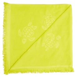 Fille Vilebrequin Ponchos Et Serviettes^Serviette De Plage Fouta Uni En Coton Biologique Jacquard Tortues