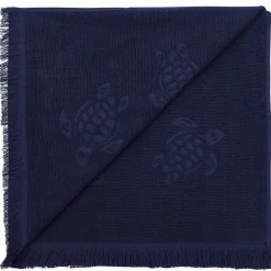 Fille Vilebrequin Ponchos Et Serviettes^Serviette De Plage Fouta Uni En Coton Biologique Jacquard Tortues