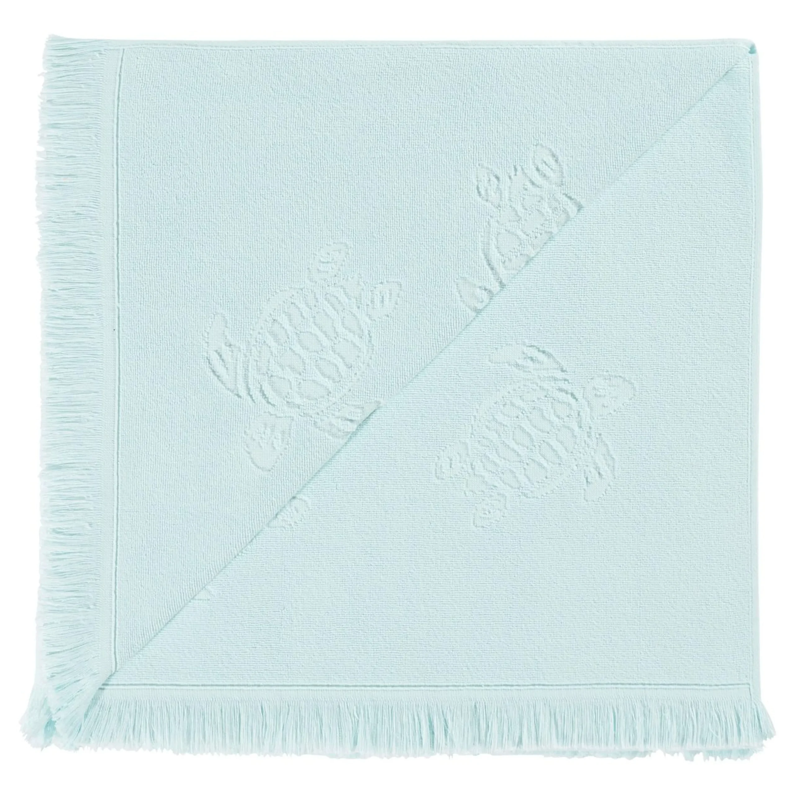 Fille Vilebrequin Ponchos Et Serviettes^Serviette De Plage Fouta Uni En Coton Biologique Jacquard Tortues