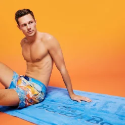 Femme Vilebrequin Serviettes De Plage Et Pareos^Serviette De Plage Unisexe Brodé - X The Beach Boys