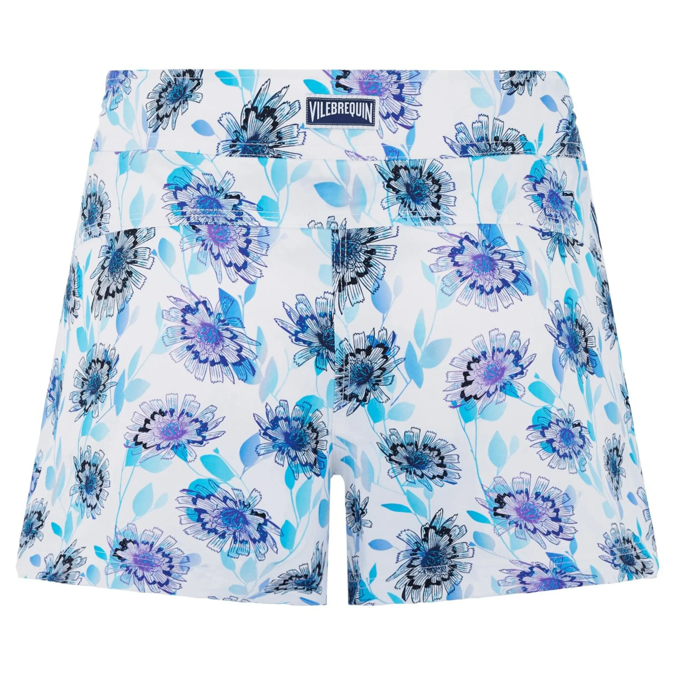 Femme Vilebrequin Shorties^Shorty De Bain Femme Ceinture Plate Flash Flowers
