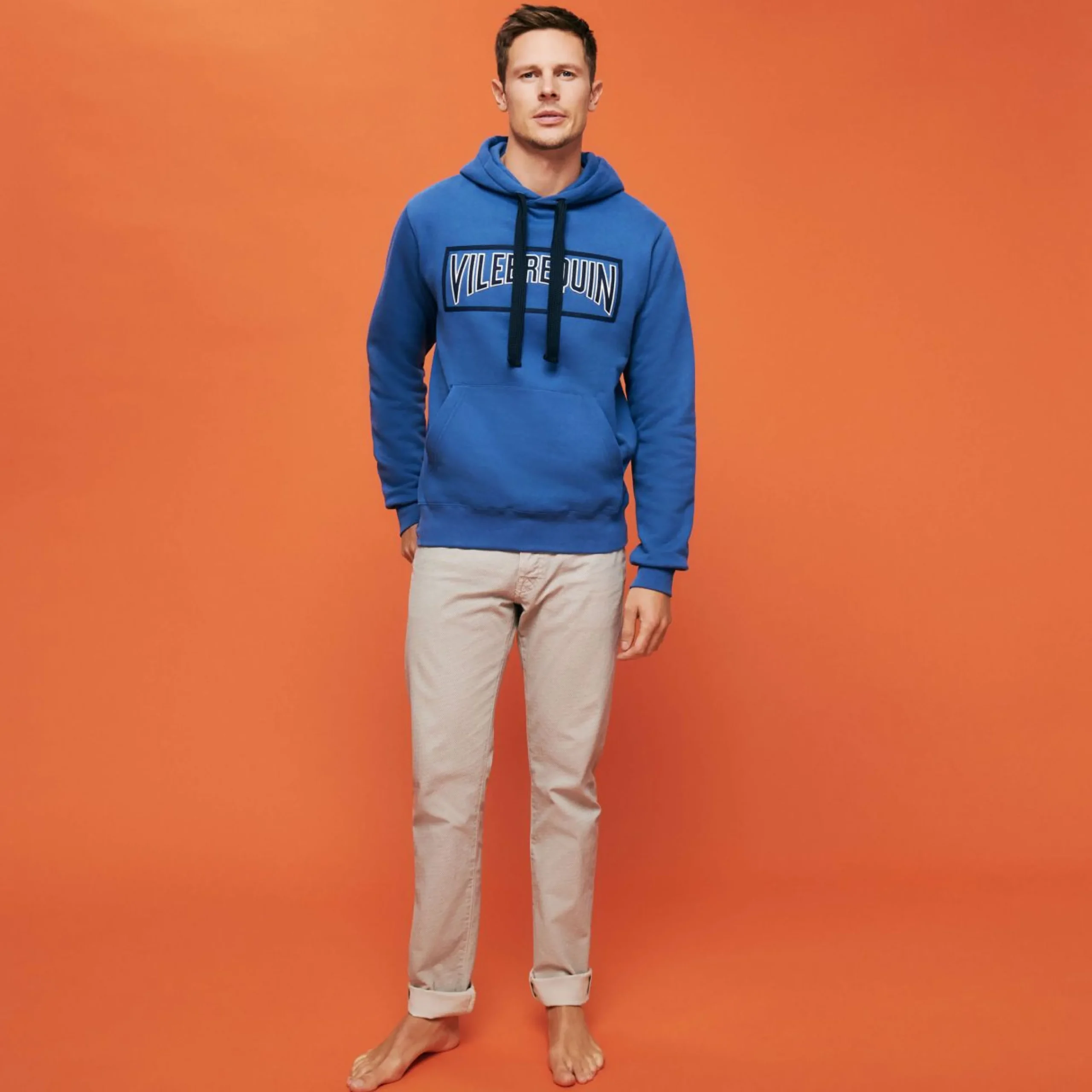 Homme Vilebrequin Sweats^Sweat A Capuche Brodé En Coton Homme Uni