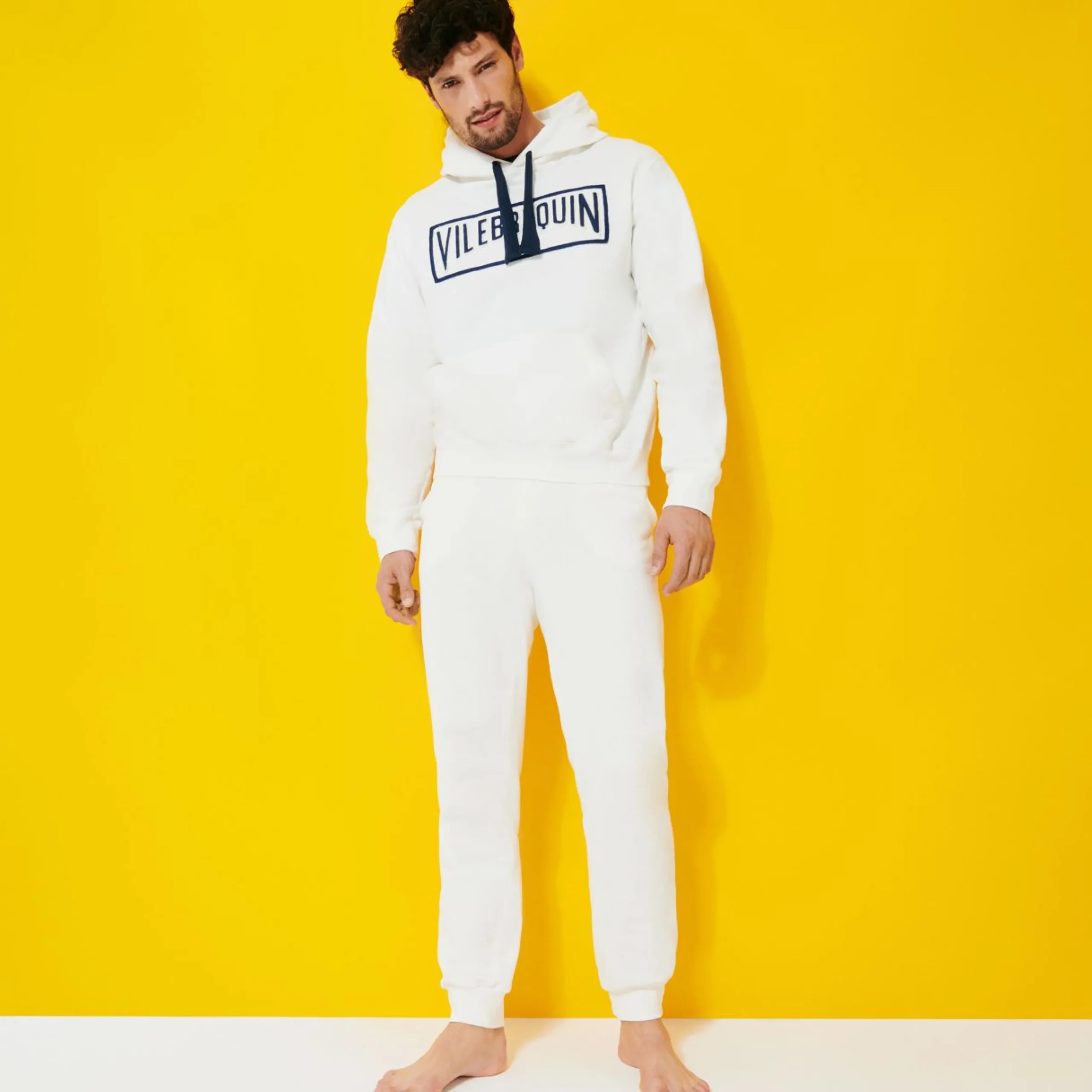 Homme Vilebrequin Sweats^Sweat A Capuche Brodé En Coton Homme Uni
