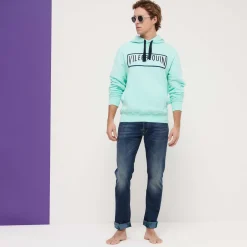 Homme Vilebrequin Sweats^Sweat A Capuche Brodé En Coton Homme Uni