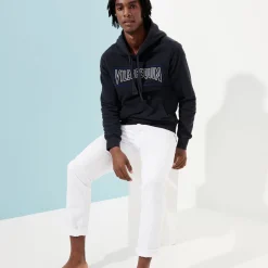 Homme Vilebrequin Sweats^Sweat A Capuche Brodé En Coton Homme Uni