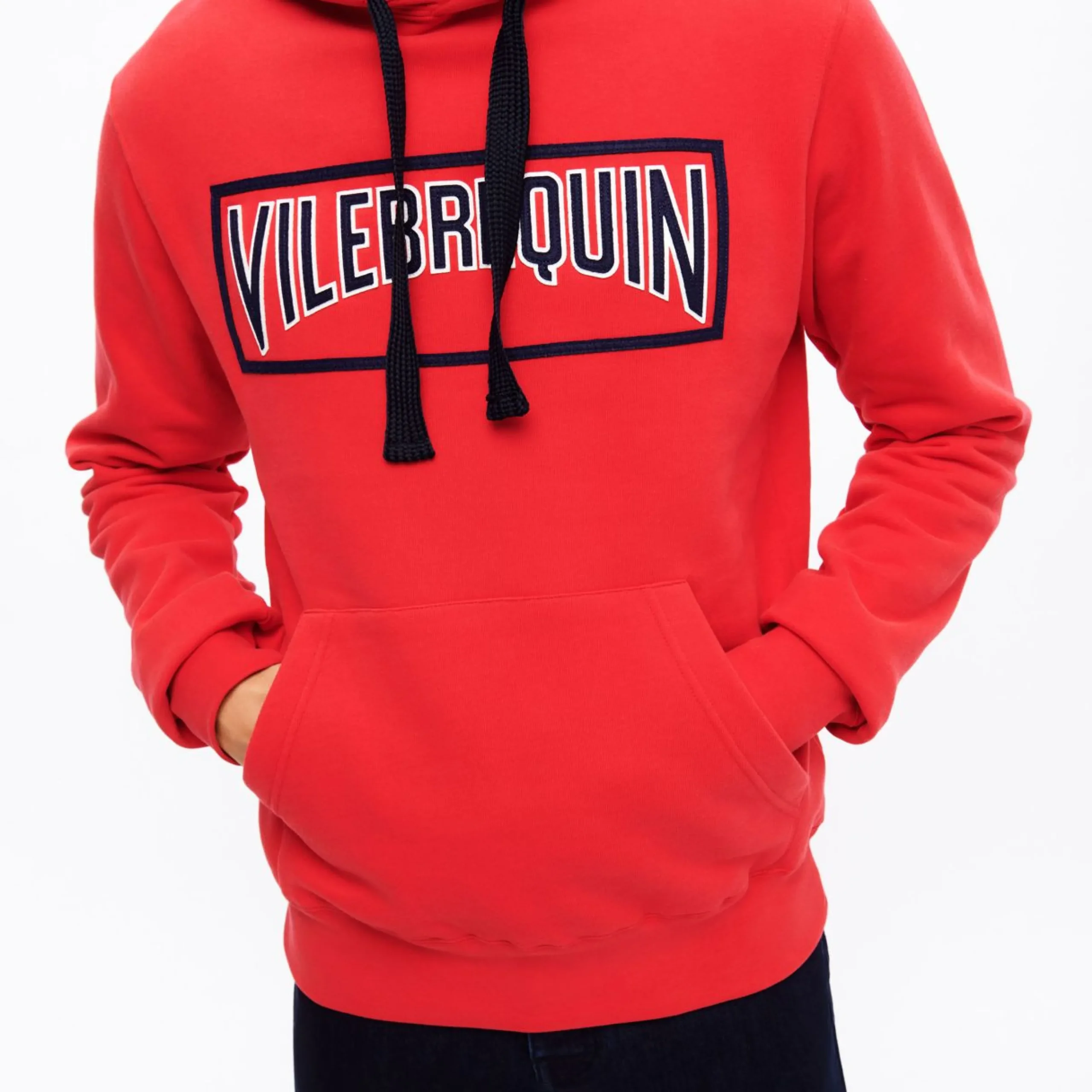 Homme Vilebrequin Sweats^Sweat A Capuche Brodé En Coton Homme Uni