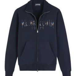 Homme Vilebrequin Sweats^Sweat En Coton A Fermeture Zippee Homme Neo Medusa Brodé
