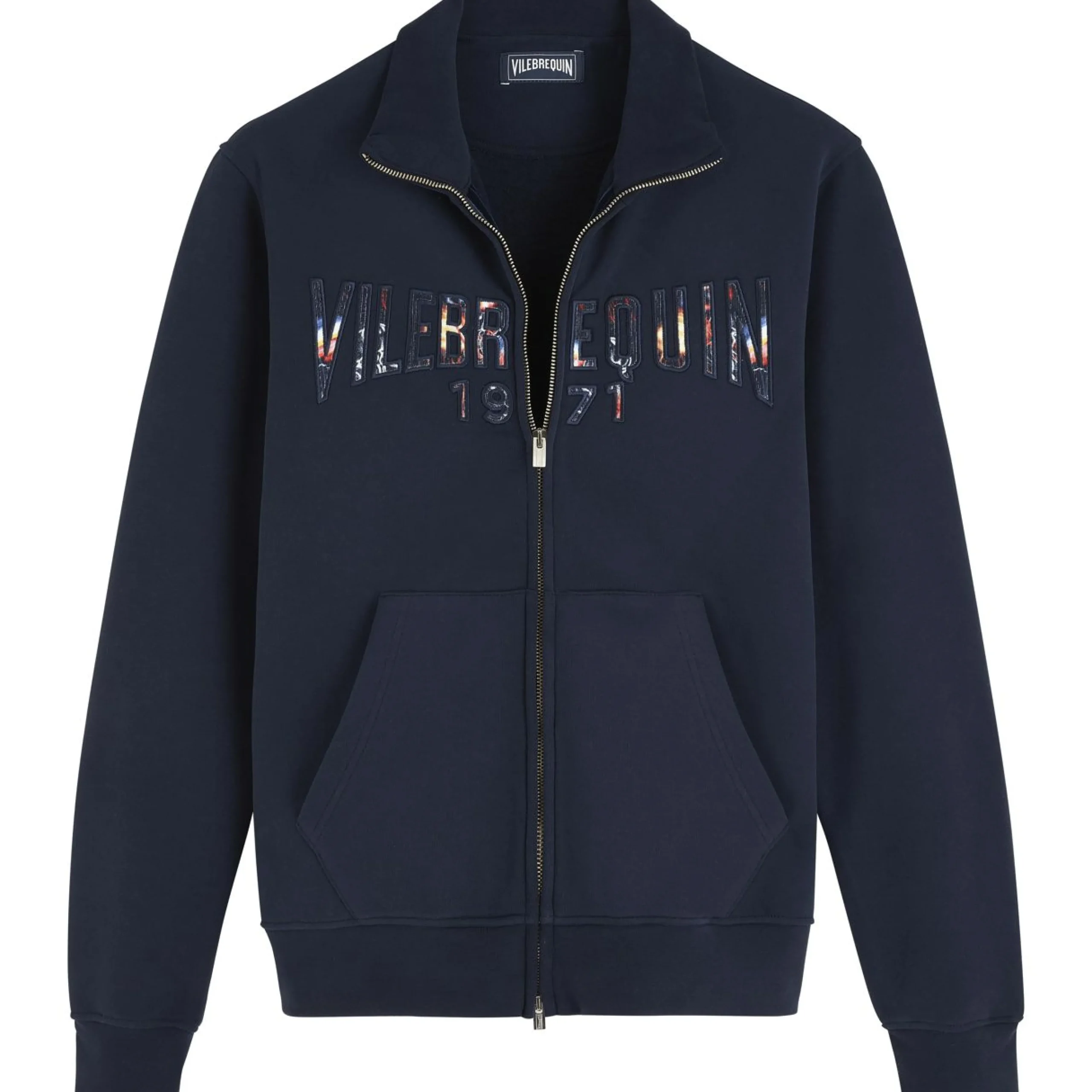 Homme Vilebrequin Sweats^Sweat En Coton A Fermeture Zippee Homme Neo Medusa Brodé