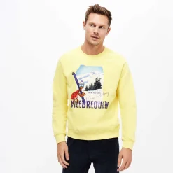 Homme Vilebrequin Sweats^Sweat En Coton Polaire Homme Imprime Turtle Skier Snow And Sun