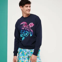Homme Vilebrequin Sweats^Sweatshirt En Coton Homme Tortue Brodées