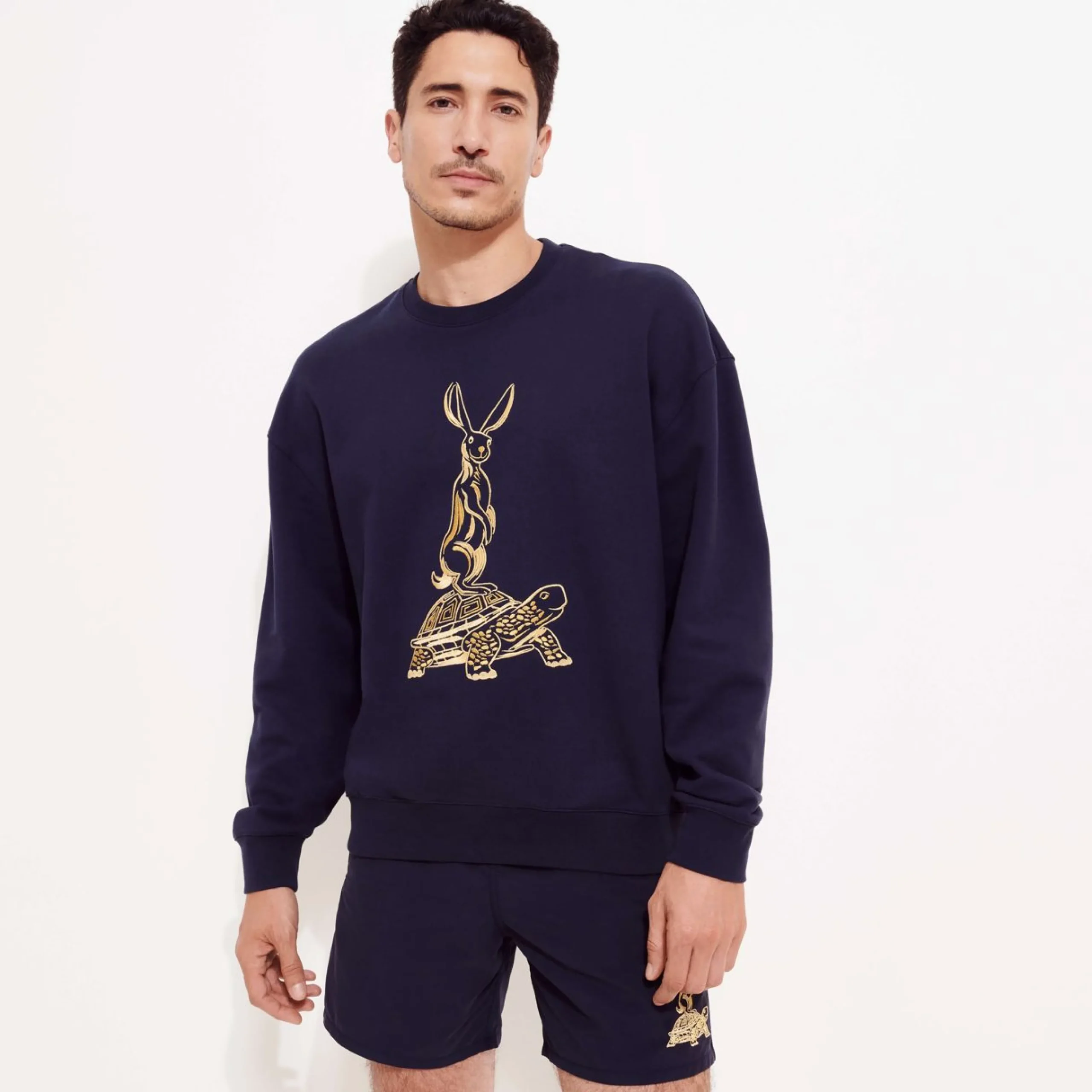 Homme Vilebrequin Sweats^Sweatshirt En Coton Homme Brodé The Year Of The Rabbit