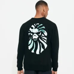 Homme Vilebrequin Sweats^Sweatshirt Homme En Coton Imprime Turtles - X Bape® Black
