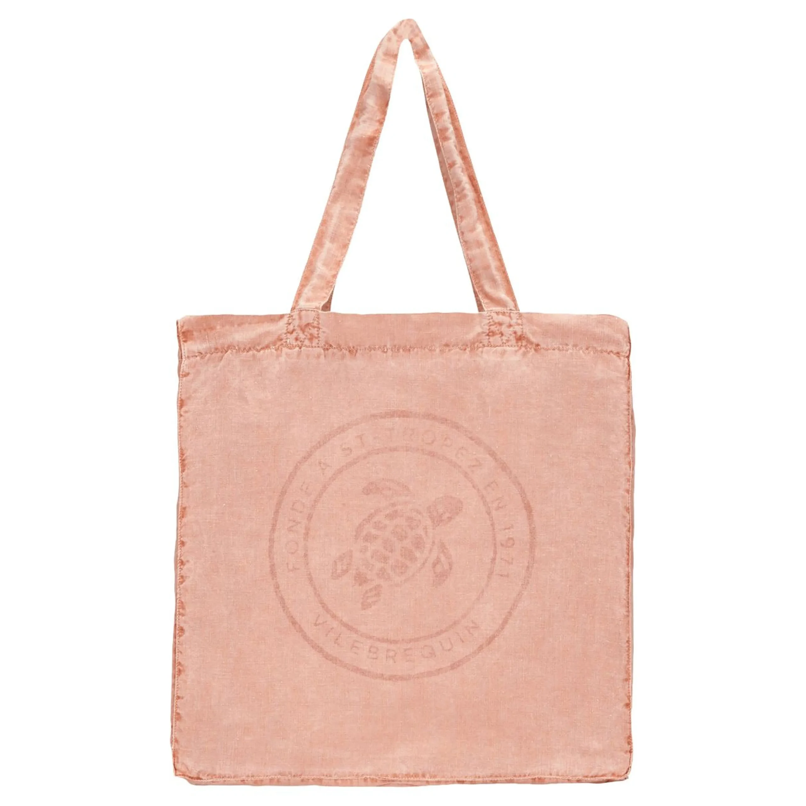 Homme Vilebrequin Sacs De Plage Et Pochettes^Tote Bag En Lin Imprime Tortue Teinture Minerale