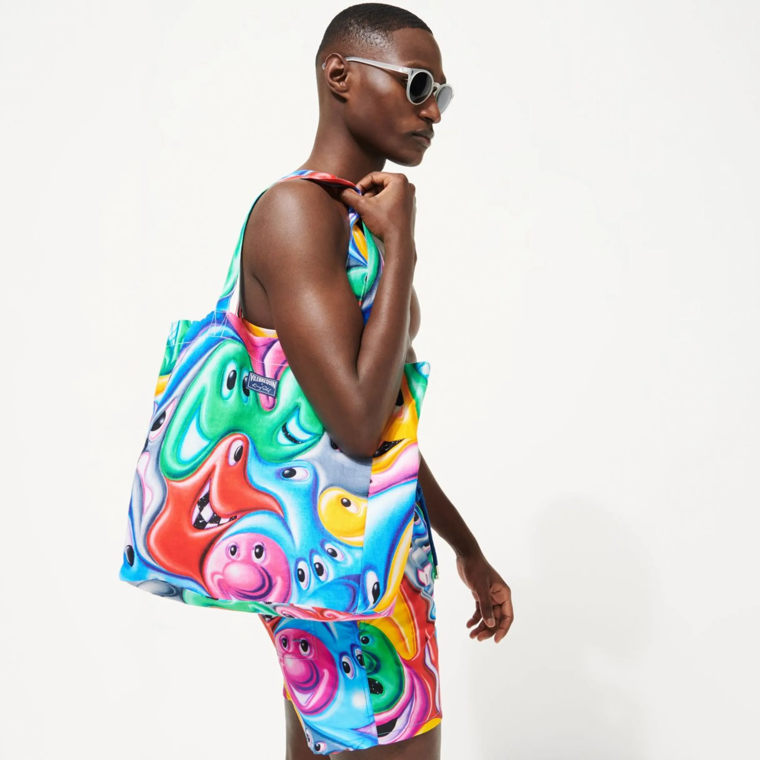 Homme Vilebrequin Le Père & Fils^Tote Bag Faces In Places - X Kenny Scharf