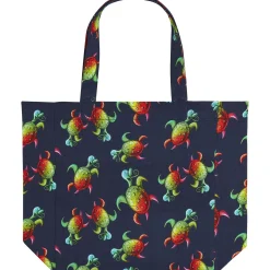 Homme Vilebrequin Le Père & Fils^Tote Bag Tortues Rainbow Multicolor - X Kenny Scharf