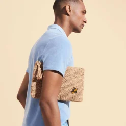 Homme Vilebrequin Sacs De Plage Et Pochettes^Trousse De Plage En Raphia