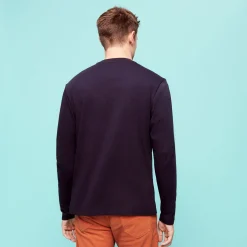 Homme Vilebrequin T-Shirts^T-Shirt A Manches Longues En Coton Homme Patch Montagne Brodé
