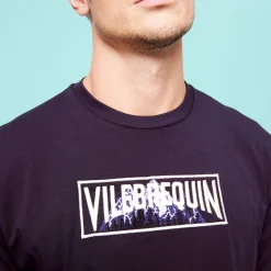 Homme Vilebrequin T-Shirts^T-Shirt A Manches Longues En Coton Homme Patch Montagne Brodé