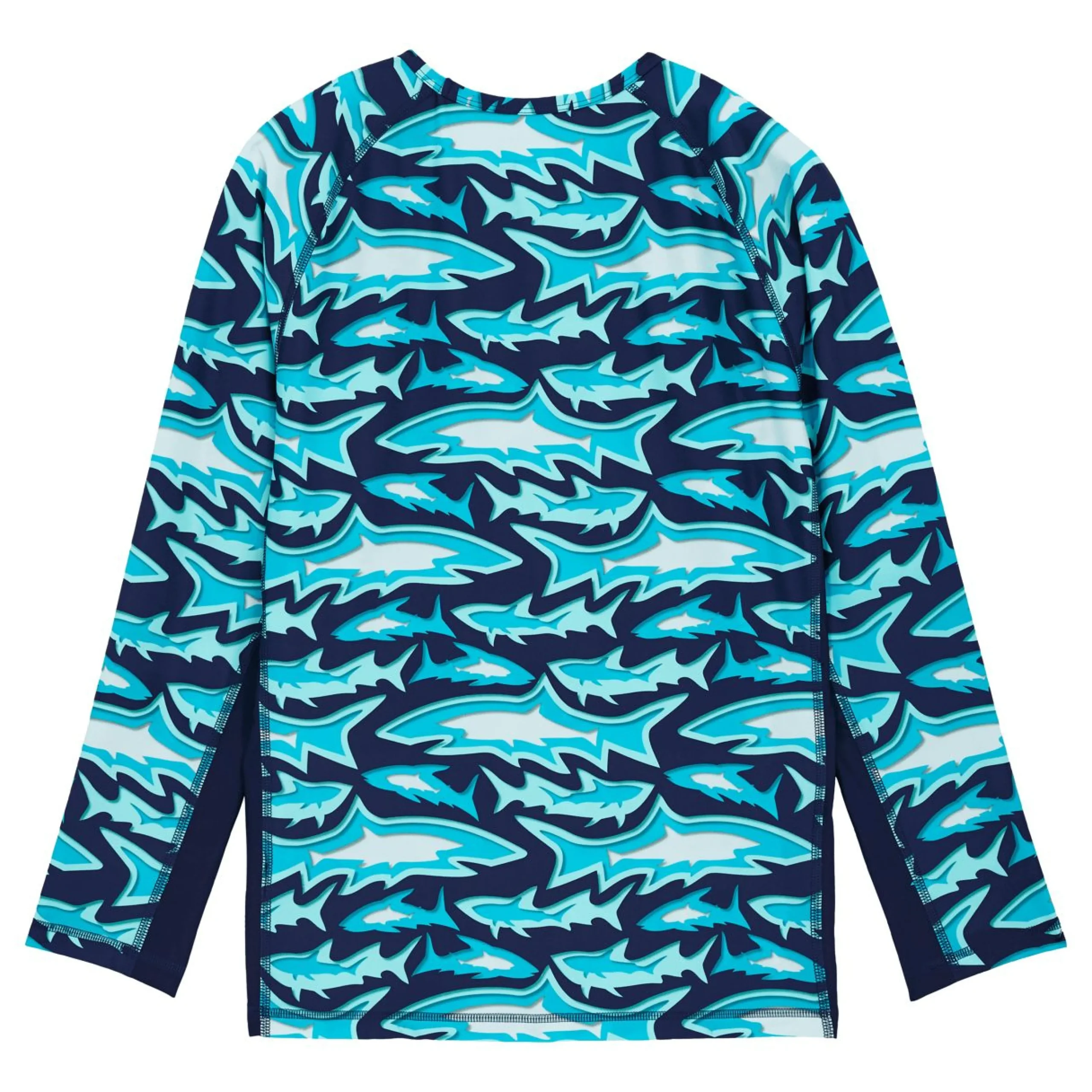 Homme Vilebrequin T-Shirts Anti Uv^T-Shirt Anti Uv Manches Longues Homme Requins 3D