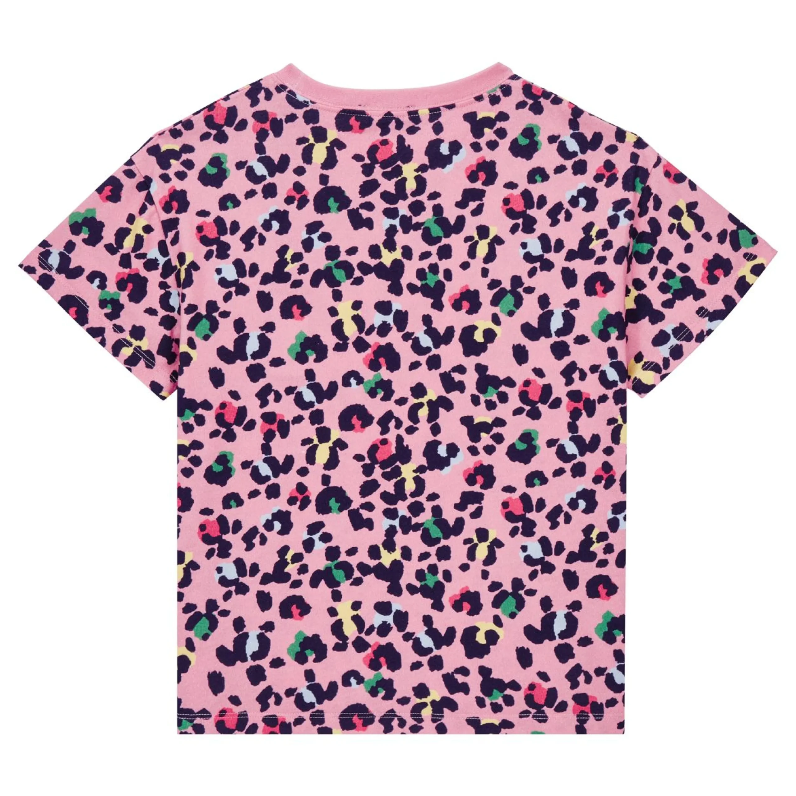 Fille Vilebrequin T-Shirts^T-Shirt Col Rond Fille Turtles Leopard