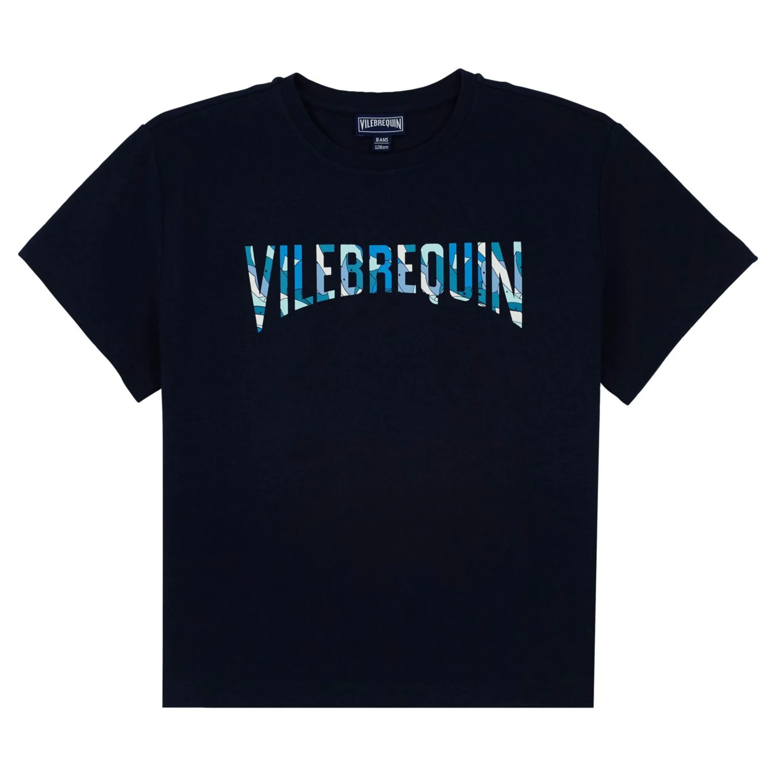 Garçon Vilebrequin T-Shirts^T-Shirt Coton Organique Garçon Sharks All Around