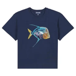 Garçon Vilebrequin T-Shirts^T-Shirt Coton Organique Garçon Piranhas