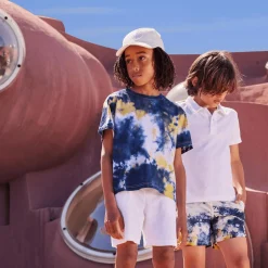 Garçon Vilebrequin T-Shirts^T-Shirt Coton Organique Garçon Tie & Dye